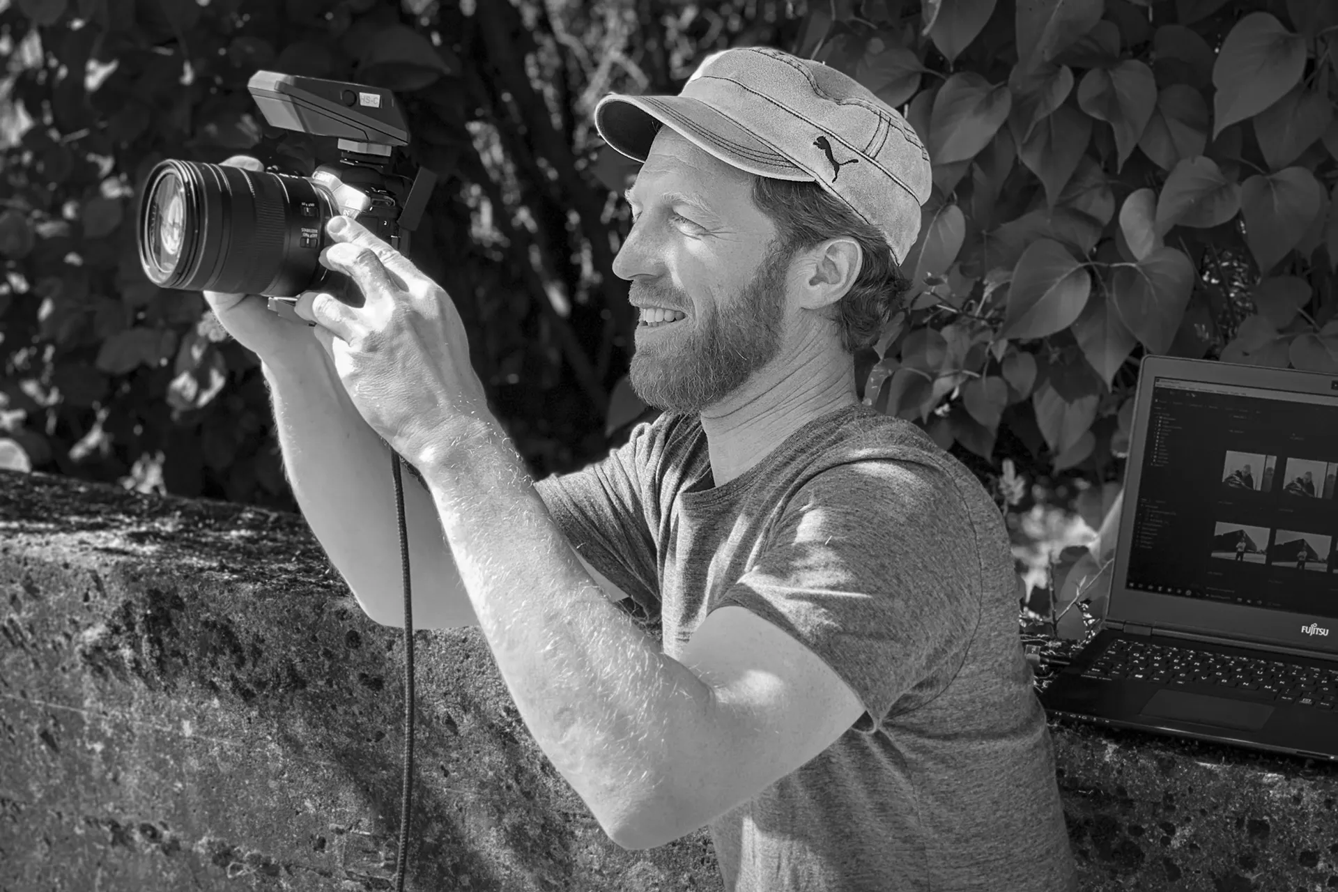 Fotograf im Einsatz